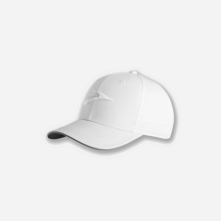 Brooks Discovery Trucker NZ - Women's Running Hat - White/Path (42038-VGRS)